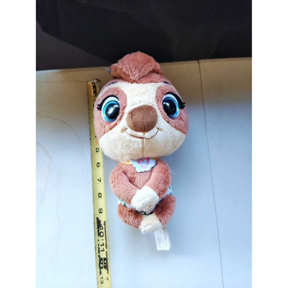 Disney Junior T.O.T.S. Precious The Sloth Plush Toy Just Play Brown 9.5in Small